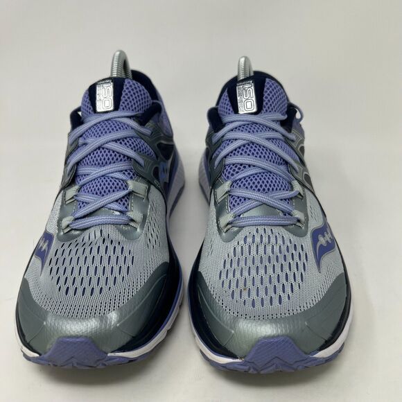 Saucony ISO Fit Running Shoes Sneakers Size 11 Women Athletic Gray Purple - Picture 2 of 10